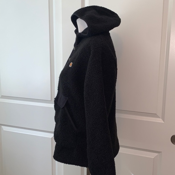 CARHARTT WOMANS SIZE LARGE (14-16) FLEECE HOODED PULLOVER - Picture 5 of 9